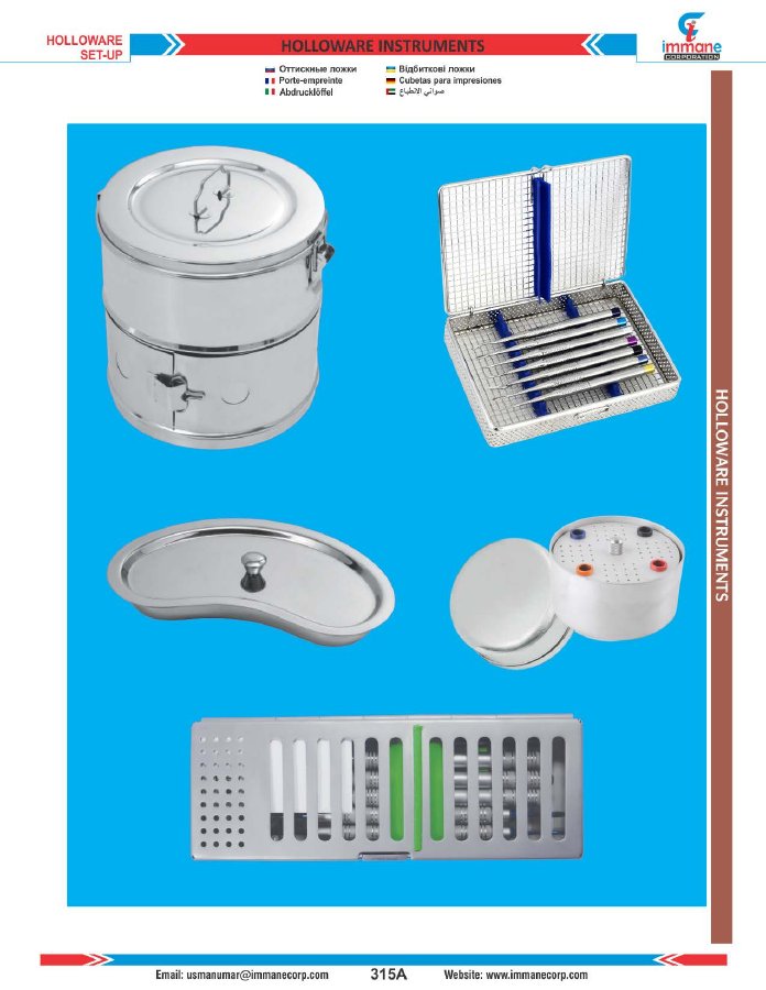 First page of Holloware instruments PDF